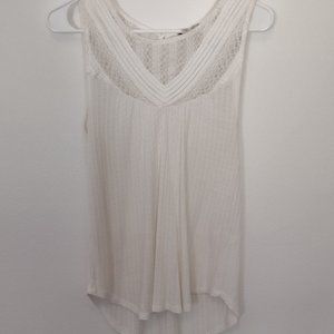Lucky Brand Knit Crochet Tank Top